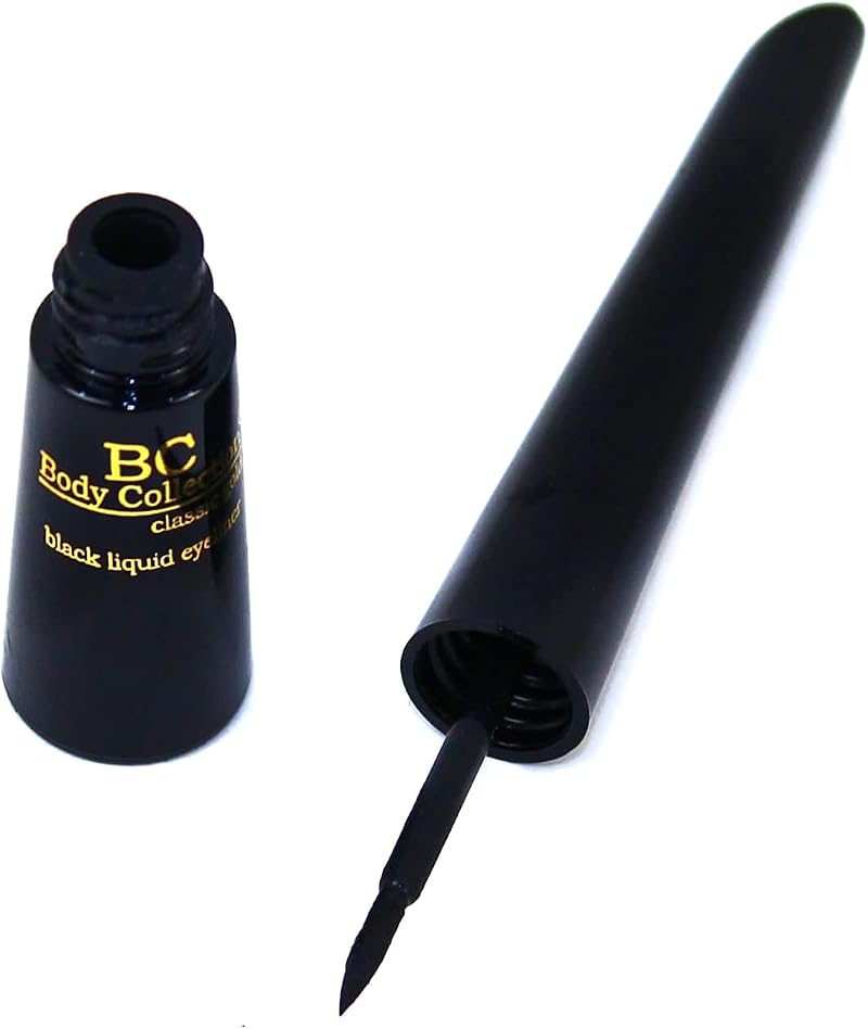 Body Collection Liquid Eyeliner - Black Thin Intense Line All Day Wear 8g