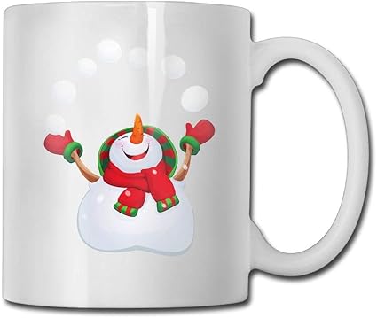 Amazon Co Jp 雪だるま遊びスノーボールコーヒーマグ12オンス女性のオフィスギフトティーカップ 家族や友達へのプレゼント ホーム キッチン