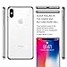 Humixx Transparent Case for iPhone X Only, Thin Sleek Fully Protective Matt Finish Hard Case Cover for iPhone X