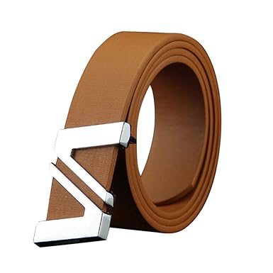 Dorical Herren Gürtel Ratsche Automatik Gürtel für Männer Ledergürtel mit Doppelbuchstabe V Ledergürtel Leder Gürtel für Männ