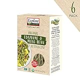 Explore Cuisine Organic Edamame & Mung Bean Fettuccine (6 Pack) - 8 oz - High Protein, Gluten Free Pasta - USDA Certified Organic, Vegan, Kosher, Non GMO - 24 Total Servings