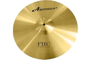 Arborea Cymbal Drum Cymbal Splash Crash Cymbal FHC Traditional Finish Pure Brass Drum Cymbal (16"Crash)