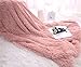 Soffte Cloud Super Soft Long Shaggy Warm Plush Fannel Blanket Throw Qulit Cozy Couch Blanket for Winter Dirty Pink(51