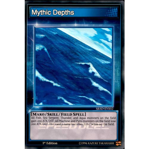 SBAD-ENS02 1st Ed Mythic Depths Super Rare Skill Card Speed Duel: Attack from the Deep Yu-Gi-Oh Single Card