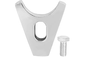 ARAMOX Chrome Steel Distributor Clamp Hold Down with Screw SBC Fit for CHEVY DISTRIBUTORS V8 & V6