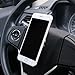 YeSmileC Magnetic Car phone holder/Universal Car Cell Phone Magnetic Mount Holder on Steering Wheel/Dashboard for iPhone/Samsung/HTC/Sony/Moto/LG Most Type of Smartphones and GPS (Silver Grey)