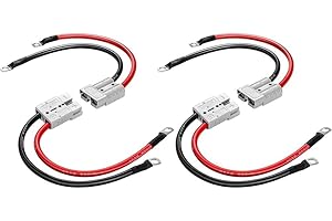4X For Anderson Battery Quick Connectors, 50A, Designed with Copper Rings for Forklifts and Electric Vehicles