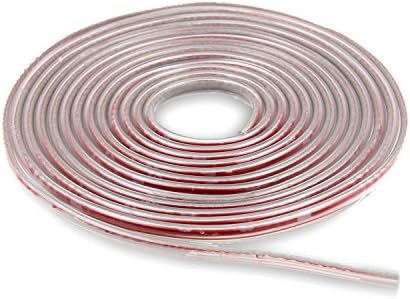 U Shape Car Door Edge Guards Trim Anti-collision Self Adhesive PVC Seal Strip (Transparent, 16ft )