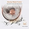 EasyAcc-USB-Desk-Fan-5-Inch-Desktop-Silent-Fan-Air-Circulator-2-Speeds-360-Rotation-Brushless-Motor-Noiseless-for-Home-and-Office-Laptop-Notebook-PC-Desk-Table-Fan-Metal-Brone EasyAcc USB Desk Fan 5 Inch Desktop Silent Fan Air Circulator 2 Speeds 360° Rotation Brushless Motor Noiseless for Home…
