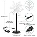 CERCHIO Christmas LED Pathway Lights 3D Snowflake Flash Lighting Garden Stake Lights Outdoor Decoration Waterproof for Landscape Garden Lawn Patio Halloween Thanksgiving Christmas Party 2 Pack