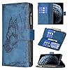 TYWZ Rits Wallet Case voor Xiaomi POCO F3, Embossing Butterfly PU Lederen Flip Portemonnee Rits Portemonnee Case Met 9…