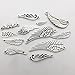iloveDIYbeads 100g (about 50pcs) Craft Supplies Feather Angel Wings Charms Pendants for Crafting Jewelry Findings Making Accessory For DIY Necklace Bracelet (M019)