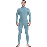 Aniler Men's and Women's Spandex Headless and Without Gloves Socks Zentai Costume Bodysuit Stretchy Cosplay Unitard Body Suit