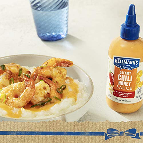 HELLMANN’S SAUCE FOR A DELICIOUS CONDIMENT, DIP AND DRESSING CREAMY CHILI HONEY GLUTEN FREE, DAIRY FREE, NO ARTIFICIAL FLAVORS, NO HIGH-FRUCTOSE CORN SYRUP 9 OZ