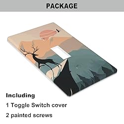 Pznen Mountain Single Toggle Light Switch Cover