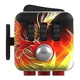 T-Tek Product Fidget Cube Relieves Stress And Anxiety for Children and Adults Anxiety Attention Toy (Phoenix Red)