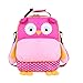 yodo 3-Way Convertible Playful Insulated Kids Lunch Boxes Carry Bag/Preschool Toddler Backpack for Boys Girls, with Quick Access front Pouch for Snacks, Pink Owl