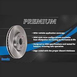 Bendix Premium PRT1312 Rear Brake Rotor for Nissan