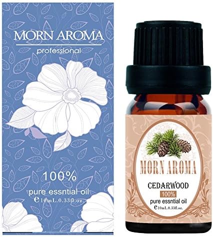 Morn Aroma 100% Undiluted Pure and Natural Cedarwood Essential Oil Therapeutic Grade -10 ml Certified Organic
