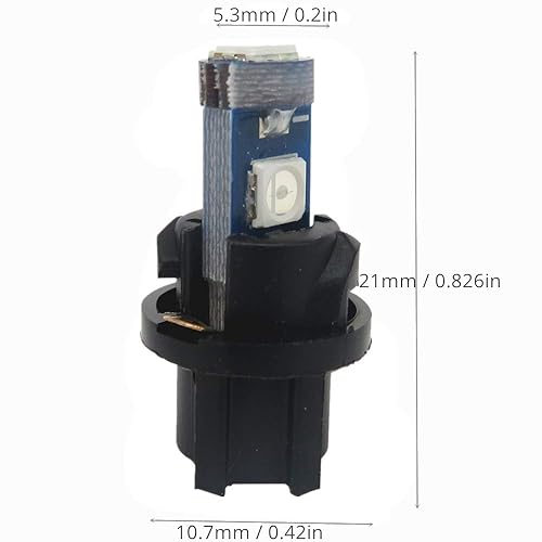 Buy 10x T5 74 Wedge White Dashboard Gauge SMD LED Instrument Panel Light Bulb In Milpitas