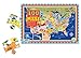 eeBoo United States Map Puzzle, 100 pieces