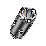 USB C 60W Car Charger Fast Charge, 30W PD& 30W