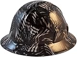 Covert USA Flag Hydro Dipped Hard Hats, Full Brim Style