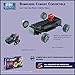 UNIBlock, Remote Control Bumblebee Chevy Convertible with headlights that light up, 300 pc, Lego Compatible, RC