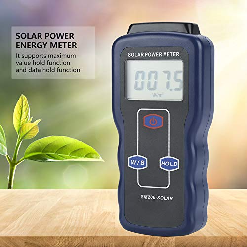 Solar Power Meter UV Meter, SM206 Digital Solar Power Meter Sunlight Meter for Radiations Measuring Testing Instrument, Solar Power Radiation Meter - Thumbnail 4
