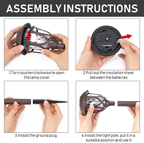 Solar Pathway Lights,10 Pack Solar Garden Lights Outdoor, Waterproof Solar Powered Garden Lights Landscape/Pathway Lights Solar Path Lights Outdoor Plastic & Glass for Landscape Patio Yard