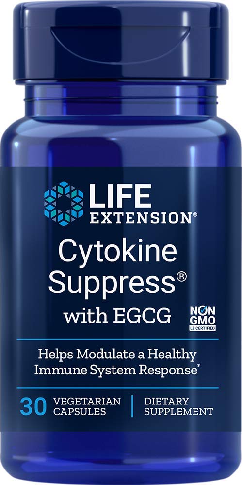 Life Extension Cytokine Suppress with EGCG, 30 Vegetarian Capsules
