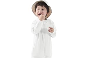 ACESTAR Kids UPF 50+ Sun Protection Shirts UV Long Sleeve Zip Up Hoodie SPF Cooling lightweight Jacket Running Fishing Hiking