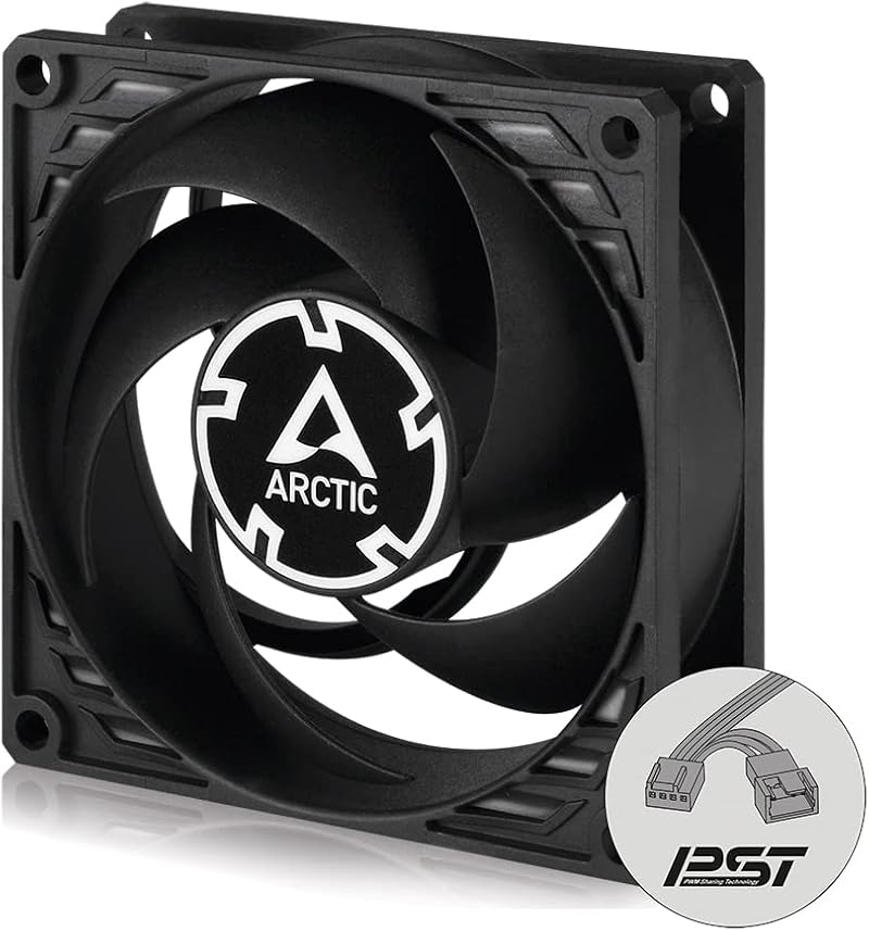 ARCTIC P8 PWM PST 80mm PC Fan 200-3000 RPM Pressure Optimised