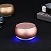 Portable Bluetooth Speakers-Lenrue Mini Wireless Outdoor Rechargeable Speakers with LED,Built-in-Mic,Handsfree Call,AUX Line,TF Card,HD Stereo Sound and Bass for Iphone Ipad Android Phone Rose Gold