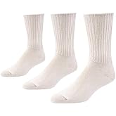 Maggie's Organic Natural Cotton Tri-pack Cushion Crew Socks
