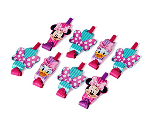 Minnie Mouse Bowtique Party Blowers, Pack of 8, Party Supplies