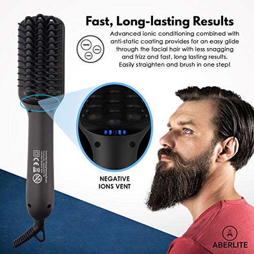 Amazon Com Upgraded Aberlite Max Beard Straightener For Men