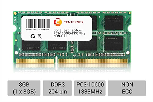 8GB SODIMM DDR3 Laptop PC3-10600 10600 1333MHz 1333 204-pin Ram Memory by CENTERNEX