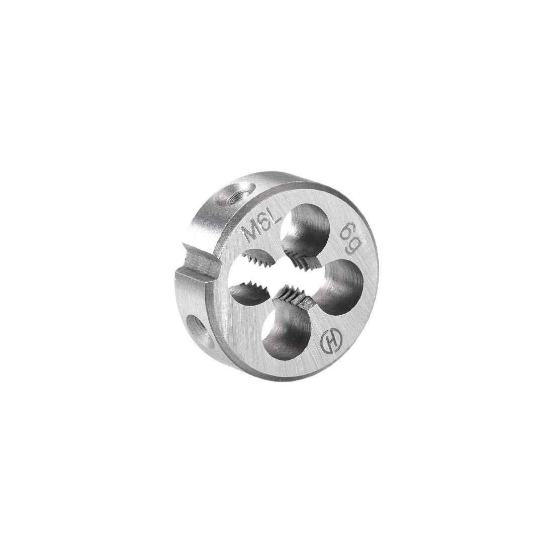 sourcing map M6 X 1.0 Metric Round Die, Machine Thread Left Hand Threading Die, Alloy Steel Screw Thread Cutting Die
