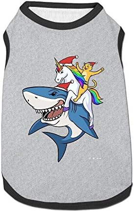 KULUKO Dog Vest, Unicorn Cat Shark Printed Pet Clothing Pet Costume Small Pet Dog Puppy Cat Clothes Apparel T Shirt Vest