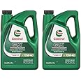 Castrol GTX High Mileage 10W-40 Synthetic Blend Motor Oil, 5 Quarts, Pack of 2