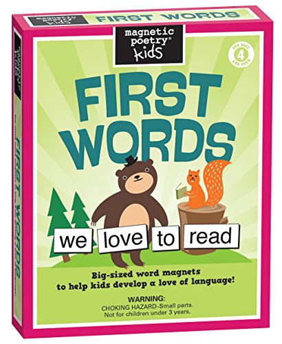 Magnetic Poetry - Kids First Words Kit - Ages 4 and Up - Words for Refrigerator - Write Poems and Letters on the Fridge - Made in the USA