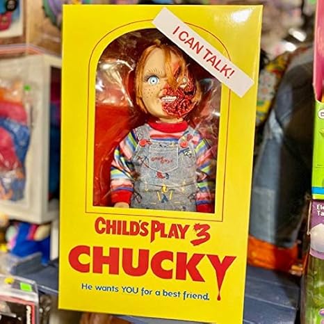 Amazon チャイルドプレイ3 ピザフェイス チャッキー 15インチ メガスケール フィギュア With サウンド トイ Child S Play 3 Pizza Face Chucky ロボット 子ども向けフィギュア ホビー