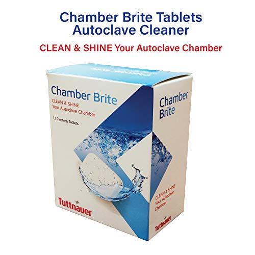 Tuttnauer Chamber Brite Autoclave Cleaner Tablets Works with Most