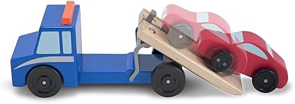 melissa and doug flatbed tow truck