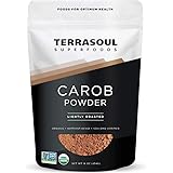 Terrasoul Superfoods Organic Carob Powder, 1 Lb - Cocoa Powder Alternative | High in Fiber