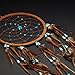 Caught Dreams Dream Catcher ~ Brown Suedette with Turquoise Stones 8.5