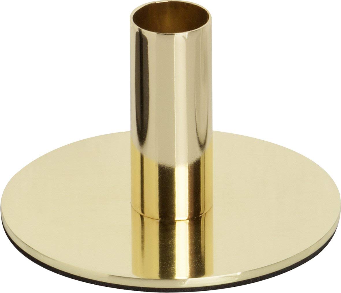 IHR Straight Single Metal Candle Holder - (Gold Small)