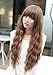 X&Y ANGEL New Fashion Fluffy Healthy Long Curly Kanekalon Full Wig As Real Hair Brown AQ161