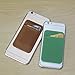 Magic Vosom Card Secure Holder Stick on Lycra Wallet Pouch Support iPhone 6 7 Samsung Galaxy and Blu Smartphones Light Green